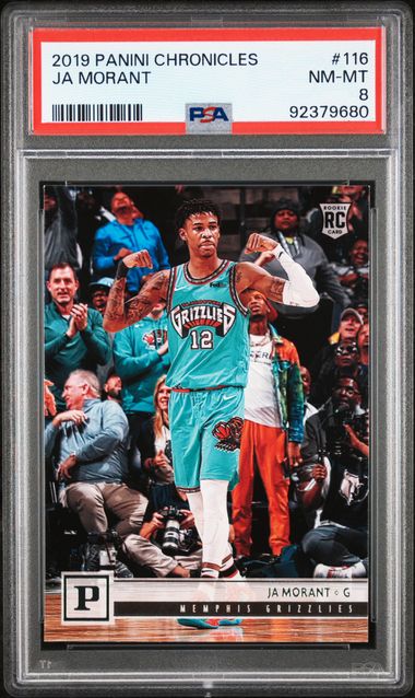 2019-20 Panini Chronicles #116 Ja Morant PSA 8 (Rookie)