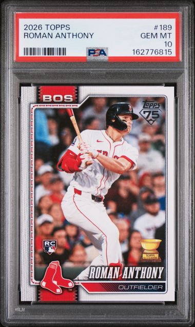 2026 Topps #189 Roman Anthony PSA 10 (Rookie)