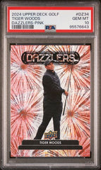 2024 Upper Deck Dazzlers Pink #DZ34 Tiger Woods PSA 10 | Eastridge Sports Cards