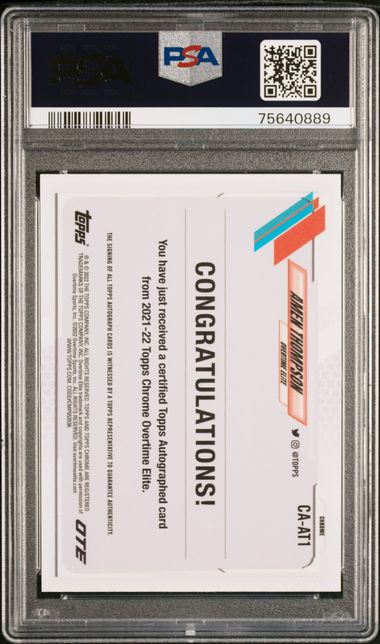 2021-22 Topps Chrome Overtime Elite Autograph #CAAT1 PSA 10 (Auto 10)