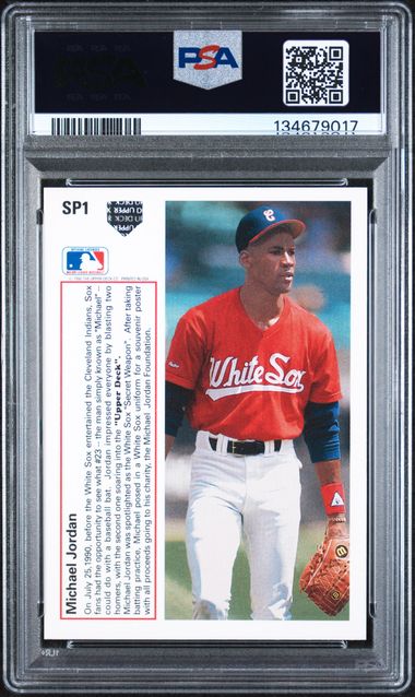 1991 Upper Deck #SP1 Michael Jordan PSA 8