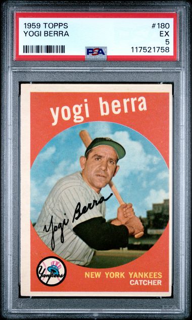 1959 Topps #180 Yogi Berra PSA 5