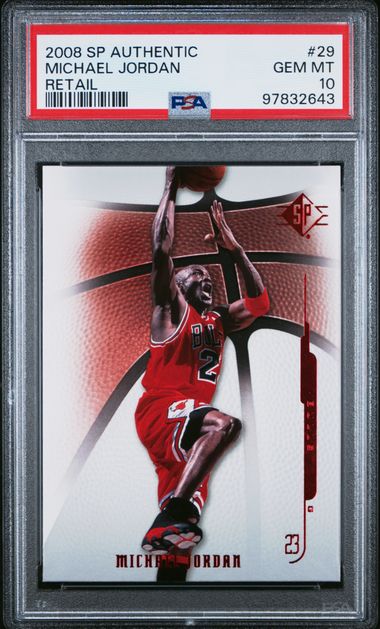 2008-09 SP Authenic Retail #29 Michael Jordan PSA 10