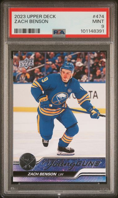 2023-24 Upper Deck #474 Zach Benson PSA 9 (Rookie)