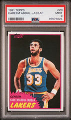 1981-82 Topps #20 Kareem Abdul-Jabbar PSA 9 | Eastridge Sports Cards