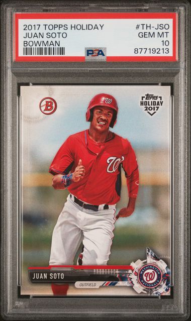 2017 Bowman Topps Holiday #THJSO Juan Soto PSA 10 | Eastridge Sports Cards