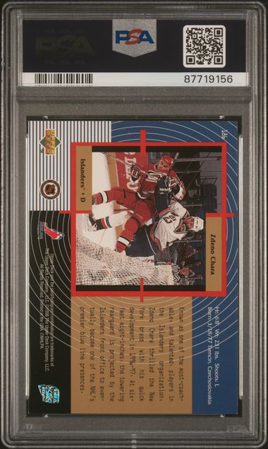 1997-98 SP Authentic #186 Zdeno Chara PSA 8 (Rookie) | Eastridge Sports Cards