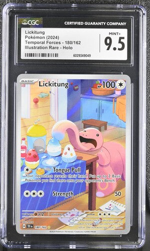 2024 Pokemon Temporal Forces #180 Lickitung- Illustration Rare CGC 9.5