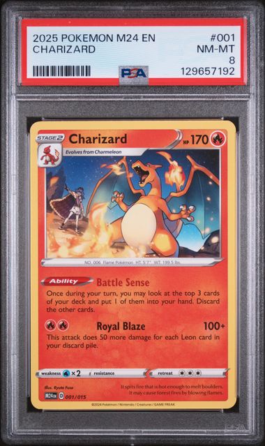 2025 Pokemon McDonald's Collection #001 Charizard PSA 8