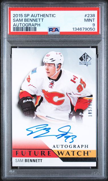 2015-16 SP Authentic #238 Sam Bennett #185/999 PSA 9 (Rookie)