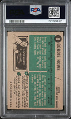 1958-59 Topps #8 Gordie Howe Misspelled Gordy PSA 2 | Eastridge Sports Cards