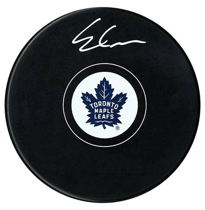 Easton Cowan Autographed Toronto Maple Leafs Puck (COJO Sports)