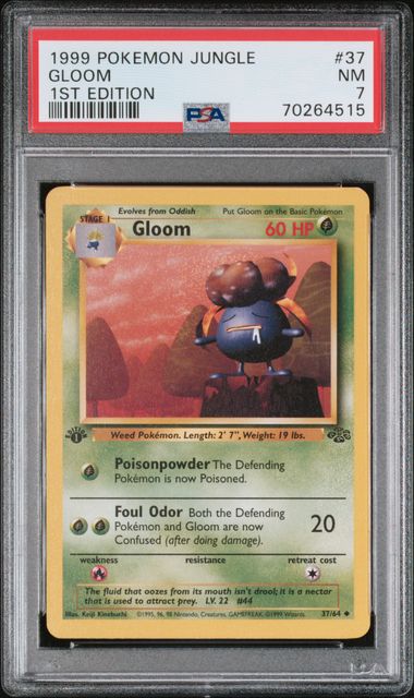 1999 Pokemon Jungle 1st Edition #37 Gloom PSA 7 | Eastridge Sports Cards