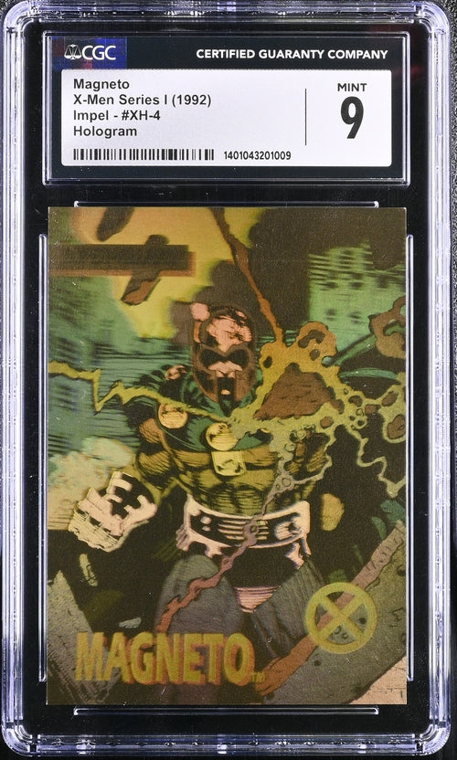 1992 Impel X-Men Series 1 Hologram #XH-4 Magneto CGC 9