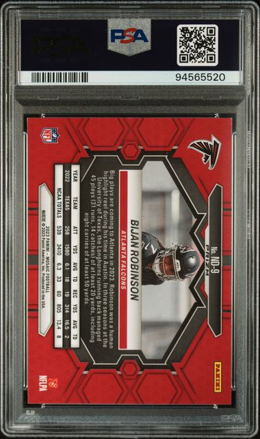 2023 Panini Mosaic NFL Debut Camo Pink #ND9 Bijan Robinson PSA 9 (Rookie)