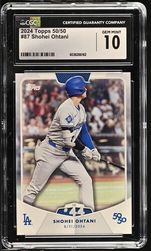 2024 Topps 50/50 #87 Shohei Ohtani CGC 10