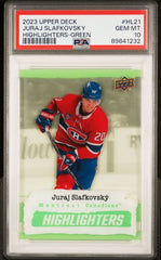 2023-24 Upper Deck Highlighters Green #HL21 Juraj Slafkovsky PSA 10 | Eastridge Sports Cards