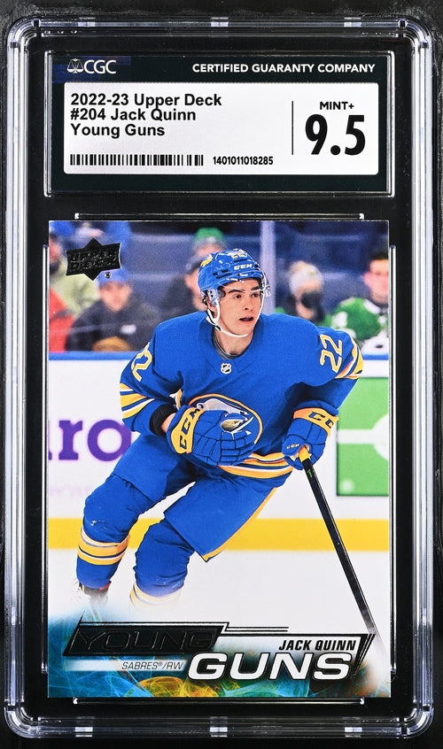 2022-23 Upper Deck #204 Jack Quinn CGC 9.5 (Rookie)