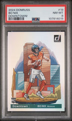 2024 Donruss Downtown! #19 Bo Nix PSA 8 (Rookie) | Eastridge Sports Cards