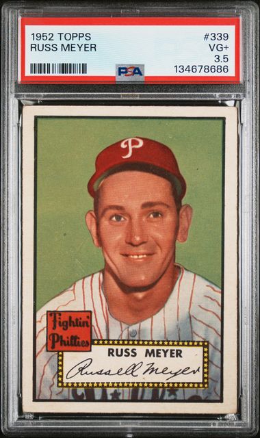 1952 Topps #339 Russ Meyer PSA 3.5