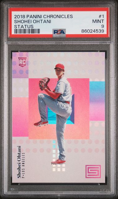 2018 Panini Chronicles Status #1 Shohei Ohtani PSA 9 (Rookie)