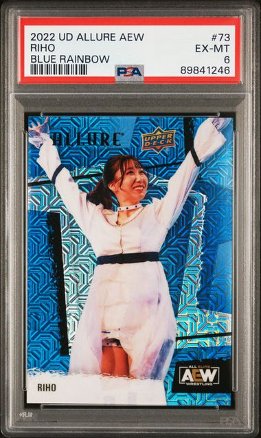 2022 Upper Deck Allure AEW Blue #73 RIHO #15/35 PSA 6 | Eastridge Sports Cards