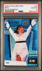 2022 Upper Deck Allure AEW Blue #73 RIHO #15/35 PSA 6 | Eastridge Sports Cards