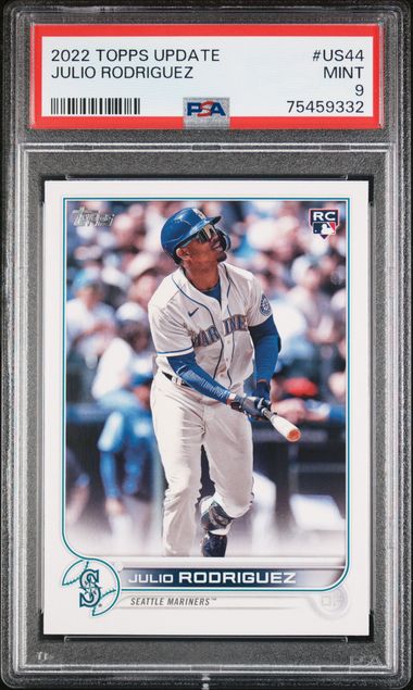 2022 Topps Update #US44 Julio Rodriguez PSA 9 (Rookie)