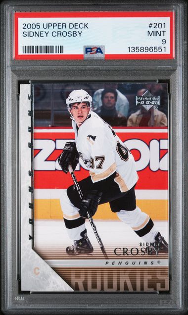 2005-06 Upper Deck #201 Sidney Crosby PSA 9 (Rookie)