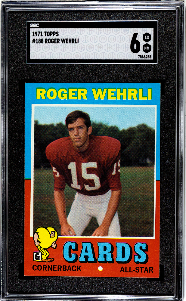 1971 Topps #188 Roger Wehrli SGC 6 (Rookie)