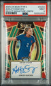 2023-24 Panini Select FIFA Select Signatures Green #SSAS Ashley Sanchez #1/5 PSA 9