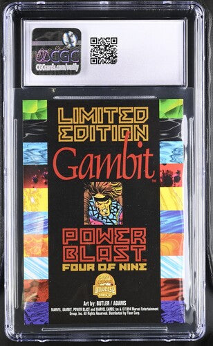 1994 Marvel Universe Series V Power Blast #4 Gambit CGC 9