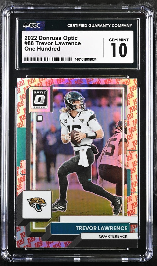 2022 Donruss Optic One Hundred #88 Trevor Lawrence CGC 10