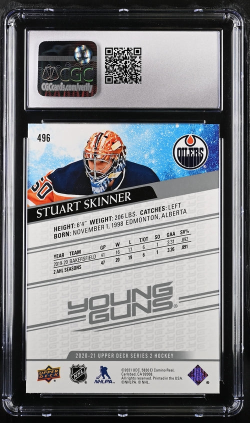 2020-21 Upper Deck #496 Stuart Skinner CGC 9.5 (Rookie)