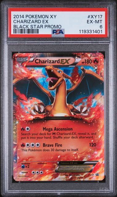 2014 Pokemon XY Black Star Promo #XY17 Charizard EX PSA 6