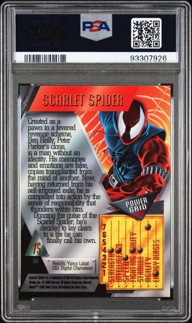 1995 Marvel Metal #75 Scarlet Spider PSA 9
