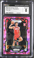 2023-24 Panini Prizm Pink Ice #150 Amen Thompson CGC 8 (Rookie)