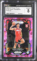 2023-24 Panini Prizm Pink Ice #150 Amen Thompson CGC 8 (Rookie)