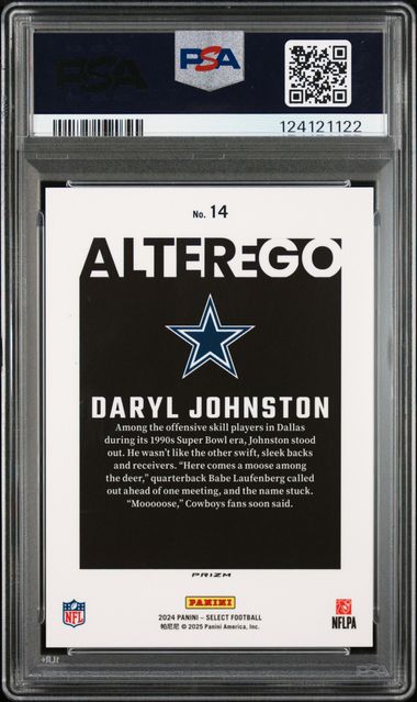 2024 Panini Select Alter Ego #14 Daryl Johnston PSA 10
