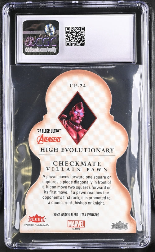 2023 Fleer Ultra Avengers Checkmate #CP-24 High Evolutionary CGC 9