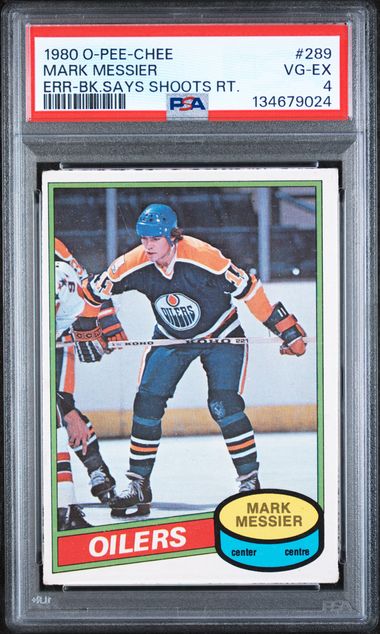 1980-81 O-Pee-Chee #289 Mark Messier PSA 4 (Rookie)