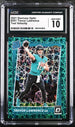 2021 Donruss Optic Teal Velocity #201 Trevor Lawrence CGC 10 (Rookie)