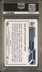 2023 Topps Chrome Update '23 All Star Game Autographs Orange Refractors #JRA Jose Ramirez #12/25 PSA 9 | Eastridge Sports Cards