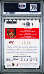 2003-04 Topps Pristine Gold Refractor #72 Ron Francis #25/33 PSA 10 | Eastridge Sports Cards