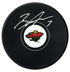 Brock Faber Autographed Minnesota Wild Puck (COJO Sports)