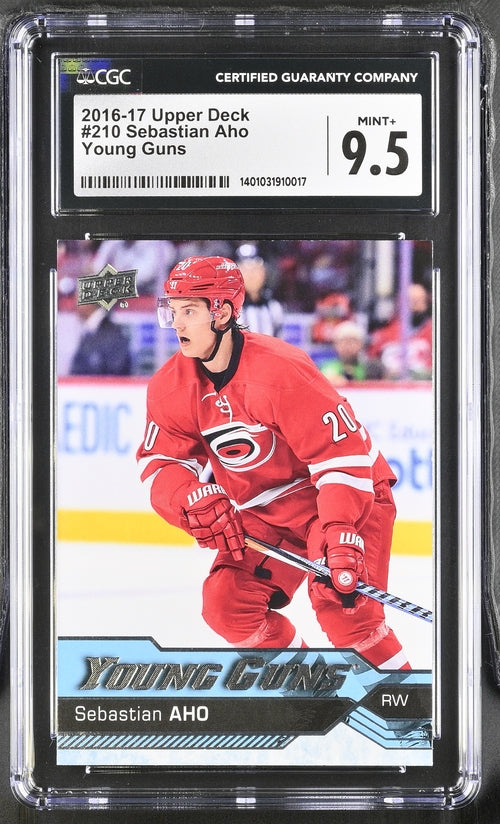 2016-17 Upper Deck #210 Sebastian Aho CGC 9.5 (Rookie)