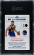2021-22 Panini Prizm NBA 75th Anniversary #14 Stephen Curry SGC 10