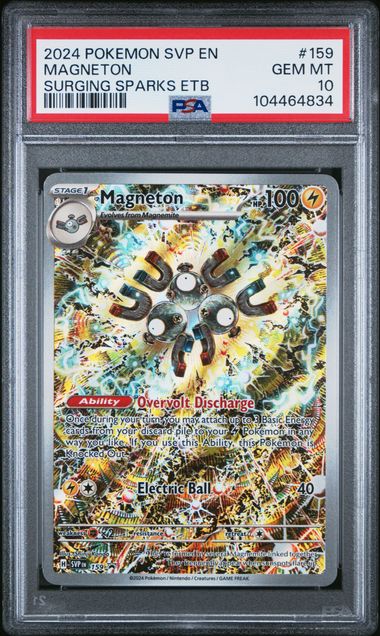 2024 Pokemon Surging Sparks ETB Promo #159 Magneton PSA 10