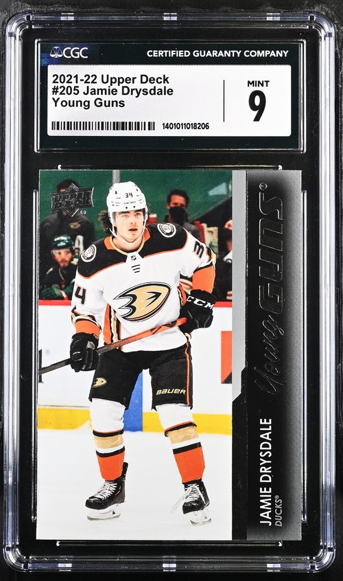 2021-22 Upper Deck #205 Jamie Drysdale CGC 9 (Rookie)