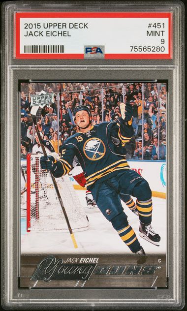 2015-16 Upper Deck #451 Jack Eichel PSA 9 (Rookie) | Eastridge Sports Cards